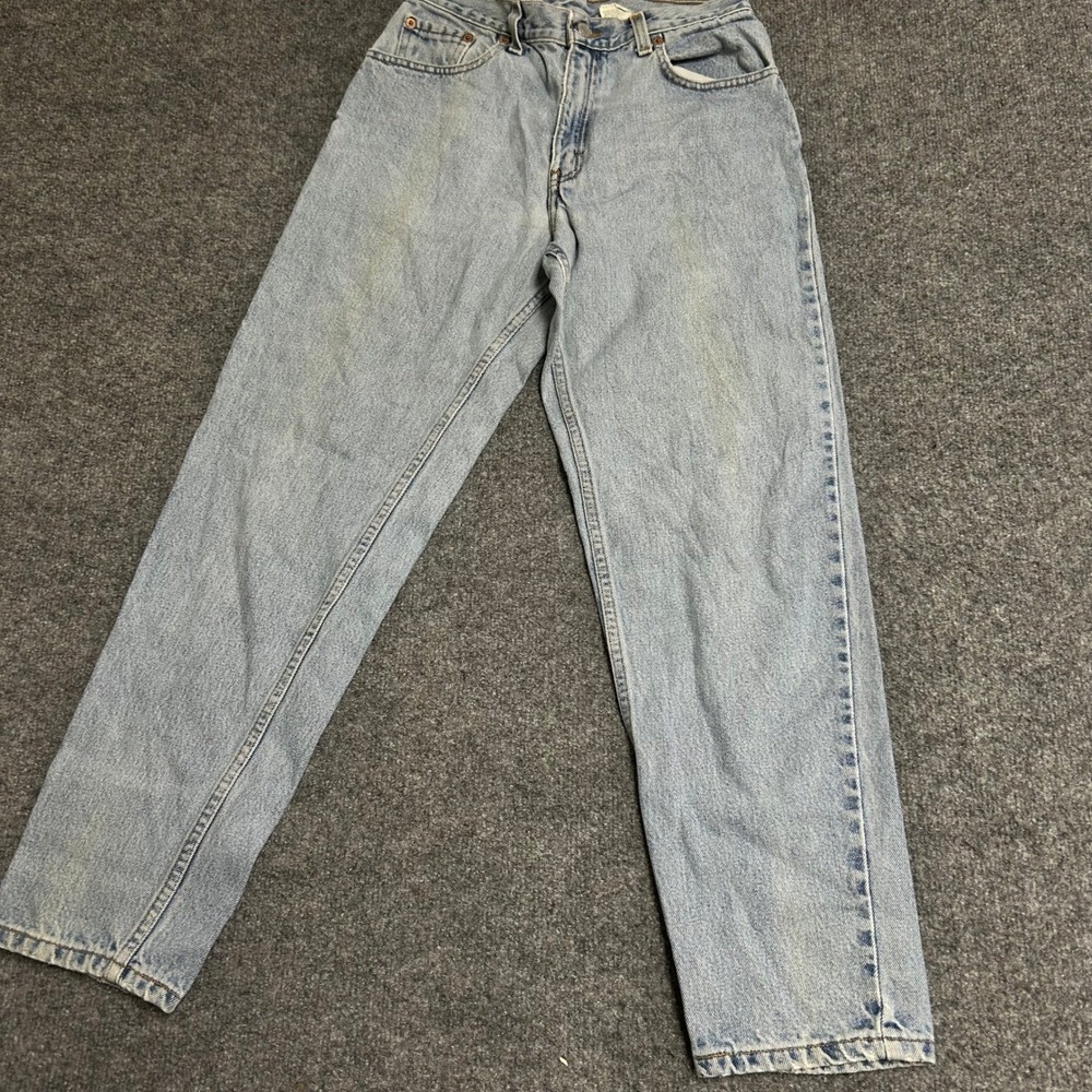 Levi's Jeans Womens Size 9 JR 550 Light Wash Relaxed Tapered Denim High Rise